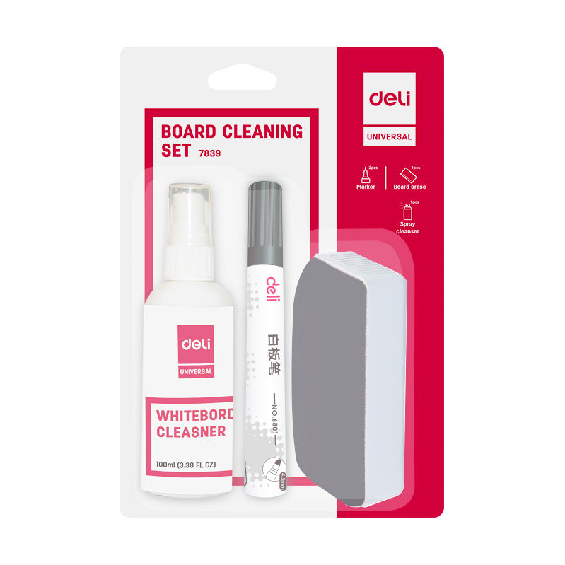 KIT WHITEBOARD (BURETE+SPRAY+2 MARKERE) DELI KIT WHITEBOARD (BURETE+SPRAY+2 MARKERE) DELI